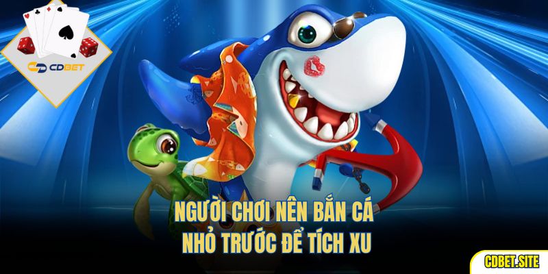 Người chơi nên bắn cá nhỏ trước để tích xu